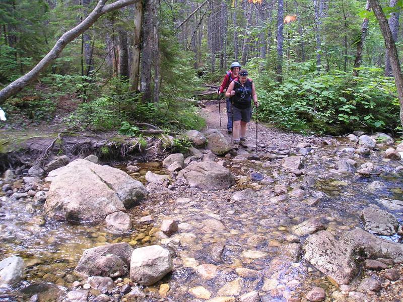 CdearBrook (3).JPG - There are several stream crossings along the Hancock Notch trail. Luckily this summer has been rather dry so the crossings were easy.